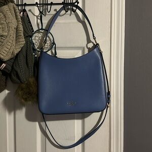 KATE SPADE PERRY LEATHER SHOULDER BAG IN FRESH BLUE